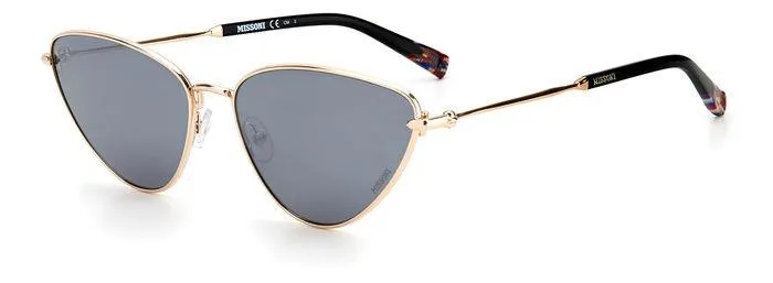 Missoni MIS 0053/S J5G/T4 Occhiali da sole Metallo Oro Argento Cat Eye Specchiate Specchiato - immagine 1