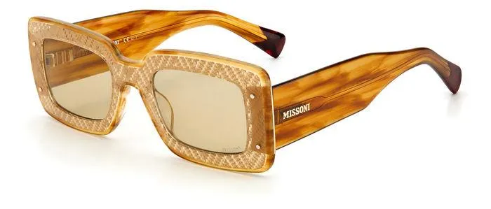Missoni MIS 0041/S 10A/QT Occhiali da sole Bio Pmma Beige Verde Squadrata - immagine 1