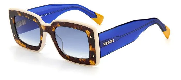 Missoni MIS 0041/S IPR/08 Occhiali da sole Bio Pmma Havana Blu Squadrata Sfumato - immagine 1