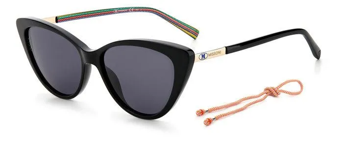 Missoni MMI 0049/S 807/IR Occhiali da sole Acetato Nero Grigio Cat Eye Normale - immagine 1