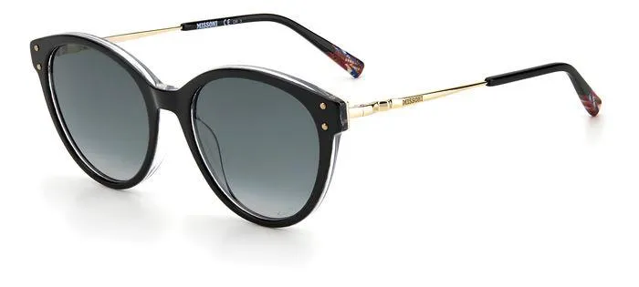 Missoni MIS 0026/S 807/9O Occhiali da sole Plastica Nero Grigio Cat Eye Sfumato - immagine 1
