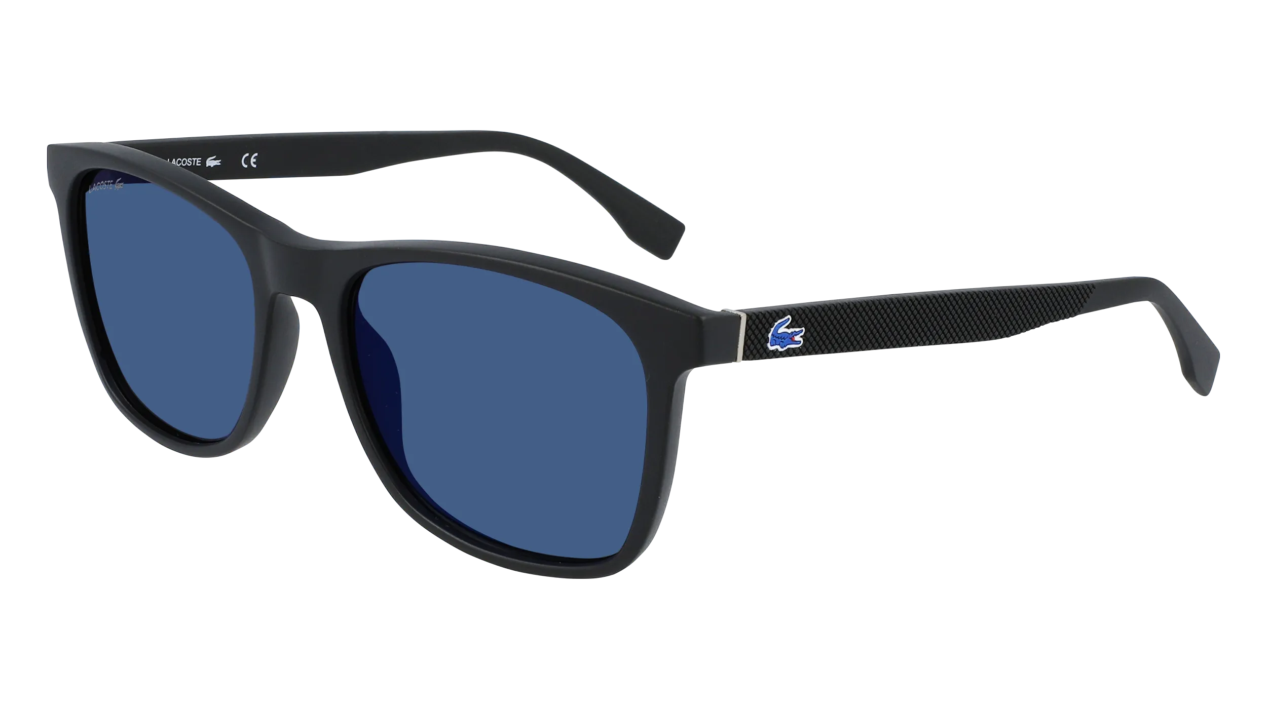 Lacoste L860SE 001 Occhiali da sole Bio-iniettato Nero Blu Squadrata Normale Normale - immagine 1