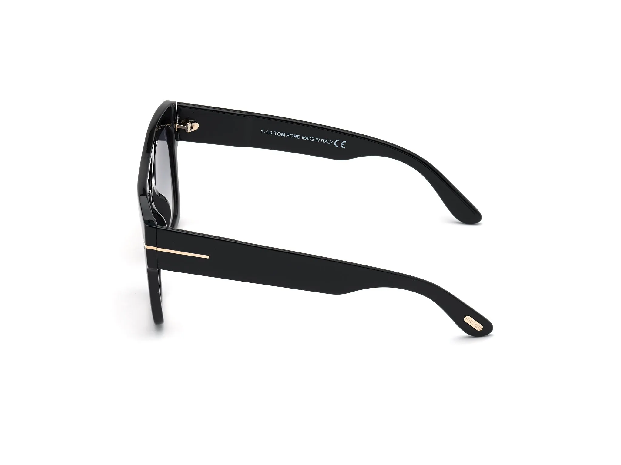 TOM FORD FT0847 RENEE 01B Occhiali da sole Acetato Nero Grigio Squadrata Normale Sfumato - immagine 4