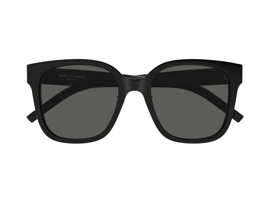 SAINT LAURENT SL M105/F 006 Occhiali da sole Acetato Nero Grigio Cat Eye Polarizzata Antiriflesso - immagine 2