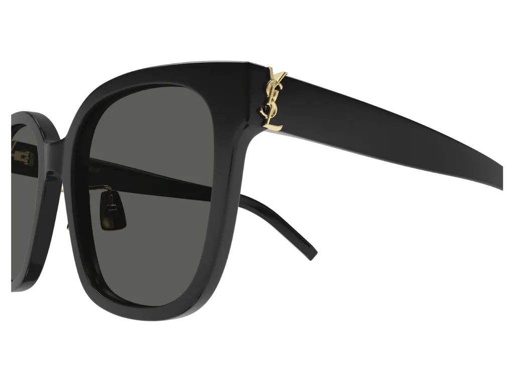 SAINT LAURENT SL M105/F 006 Occhiali da sole Acetato Nero Grigio Cat Eye Polarizzata Antiriflesso - immagine 3