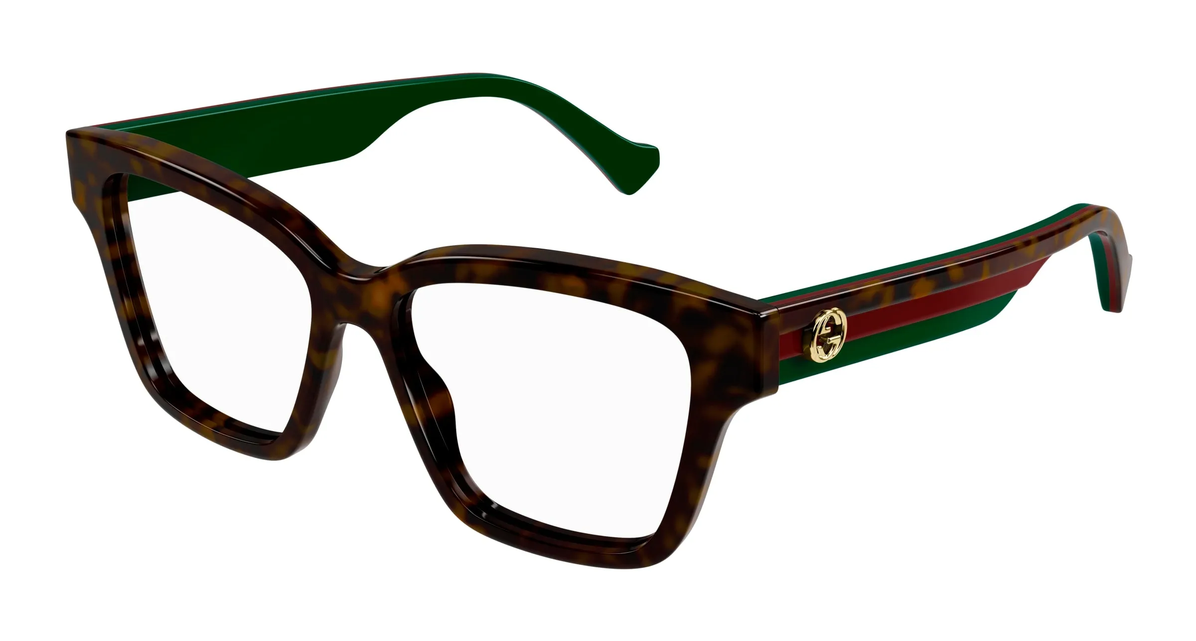 Gucci GG1302O 006 Montature da vista Plastica Havana Squadrata - immagine 1