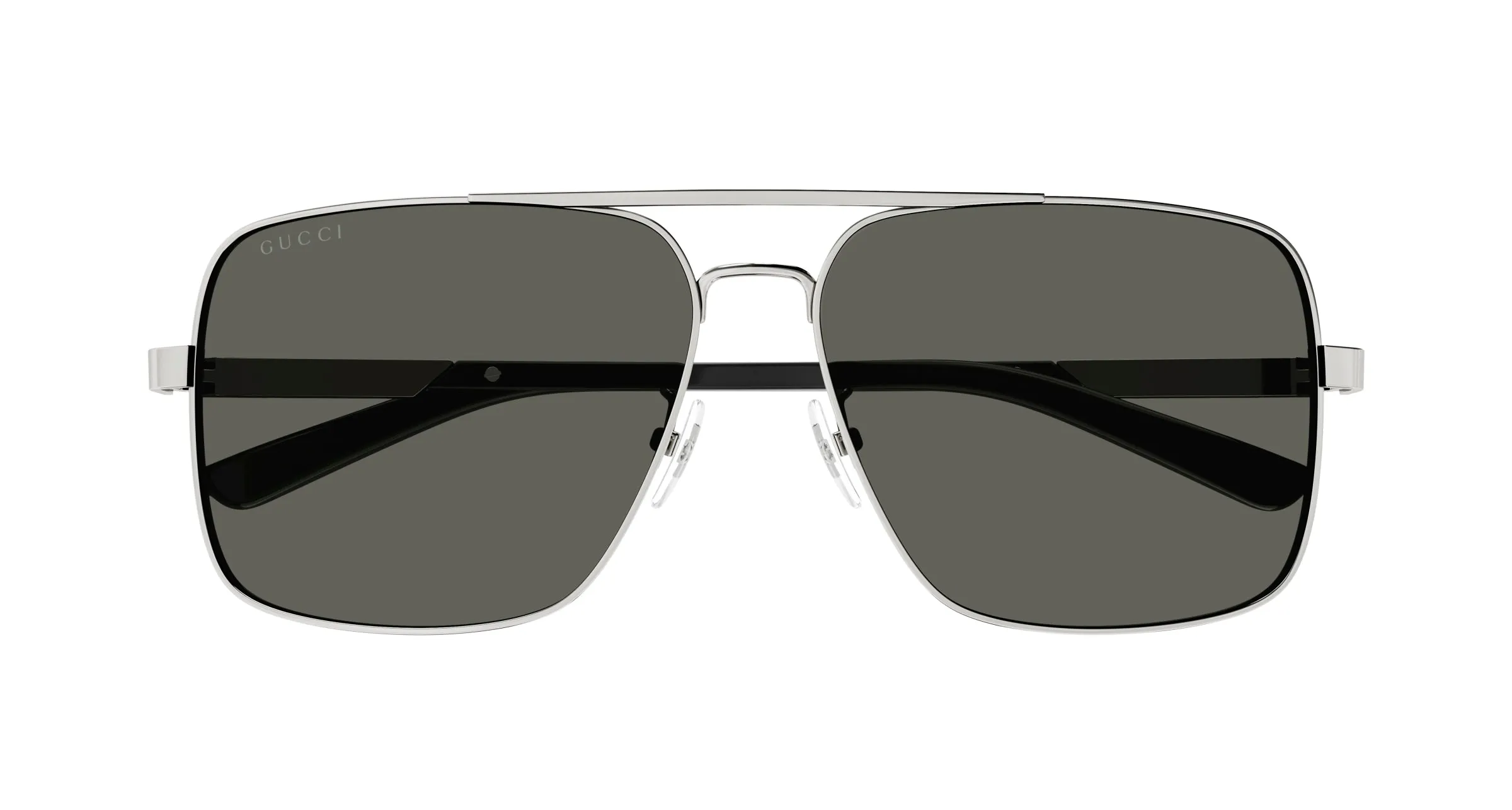 Gucci GG1289S 001 Occhiali da sole Metallo Rutenio Squadrata - immagine 3