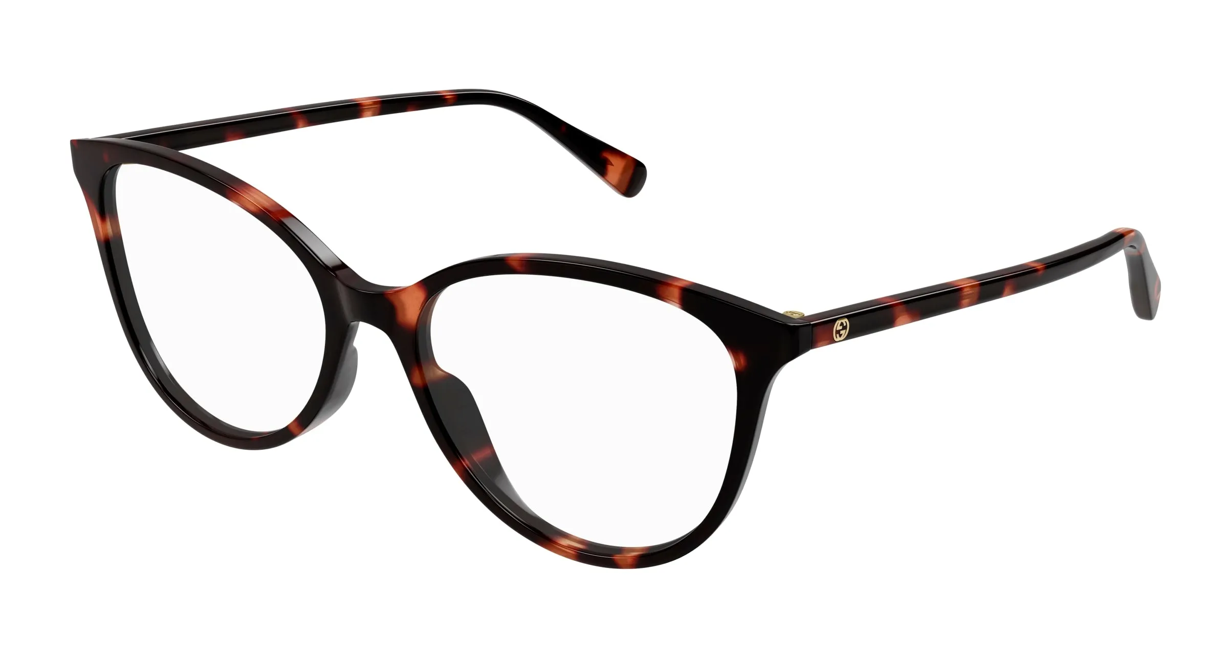 Gucci GG1359O 002 Montature da vista Acetato Havana Geometrica - immagine 1