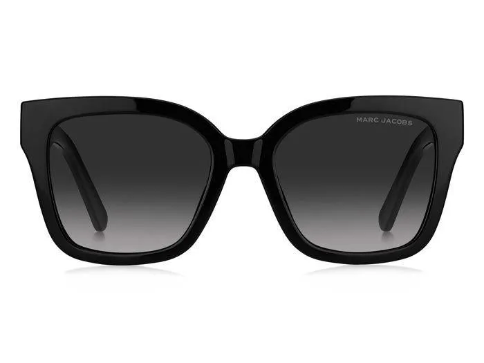 Marc Jacobs MARC 658/S 807/9O Occhiali da sole Plastica Nero Grigio Squadrata Sfumato - immagine 2