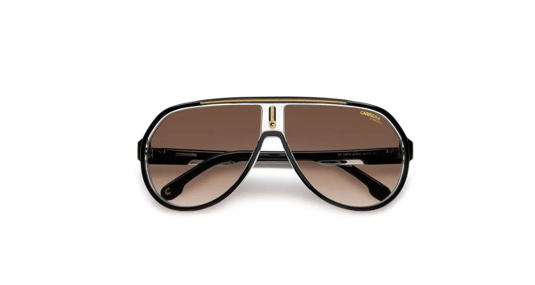 Carrera CARRERA 1057/S 2M2/HA Occhiali da sole Plastica Nero Marrone Pilot Sfumato - immagine 3