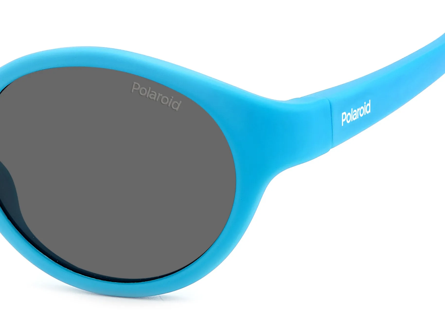 Polaroid PLD K007/S MVU/M9 Occhiali da sole bambino Plastica Azzurro Grigio Rotonda Polarizzata - immagine 4