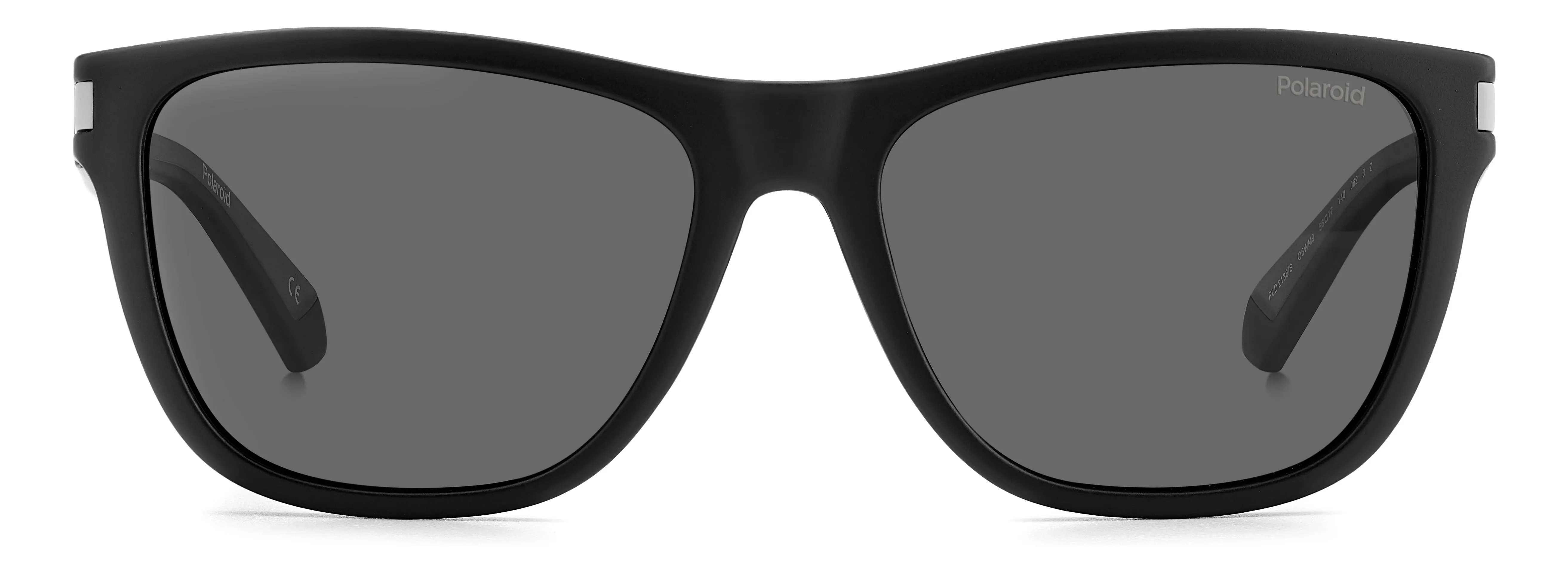 Polaroid PLD 2138/S O6W/M9 Occhiali da sole Plastica Nero opaco/Grigio Grigio Squadrata Polarizzata - immagine 2