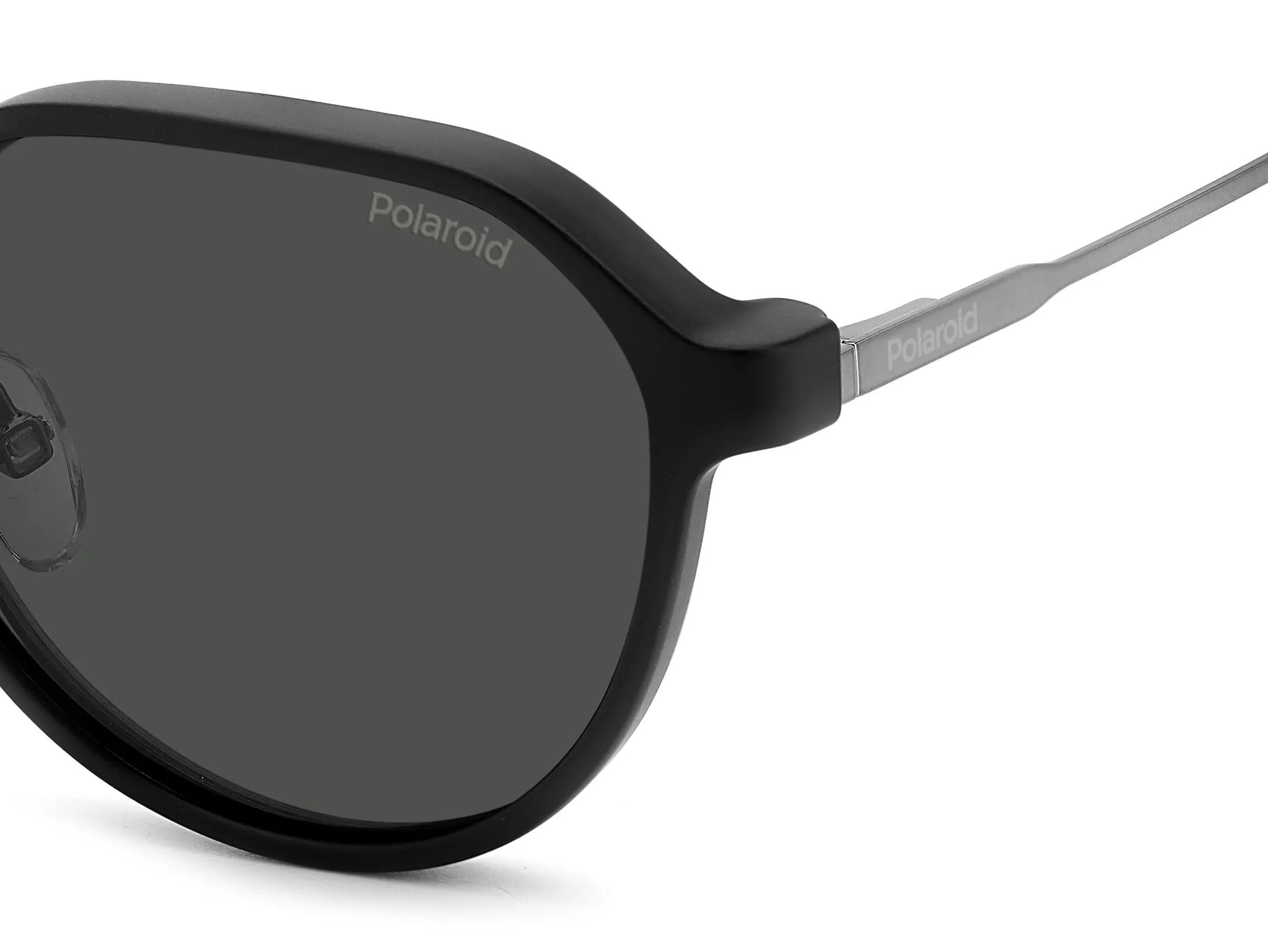 Polaroid PLD 6204/CS V81/M9 Occhiali da sole Metallo Rutenio scuro / Nero Grigio Geometrica Polarizzata - immagine 4