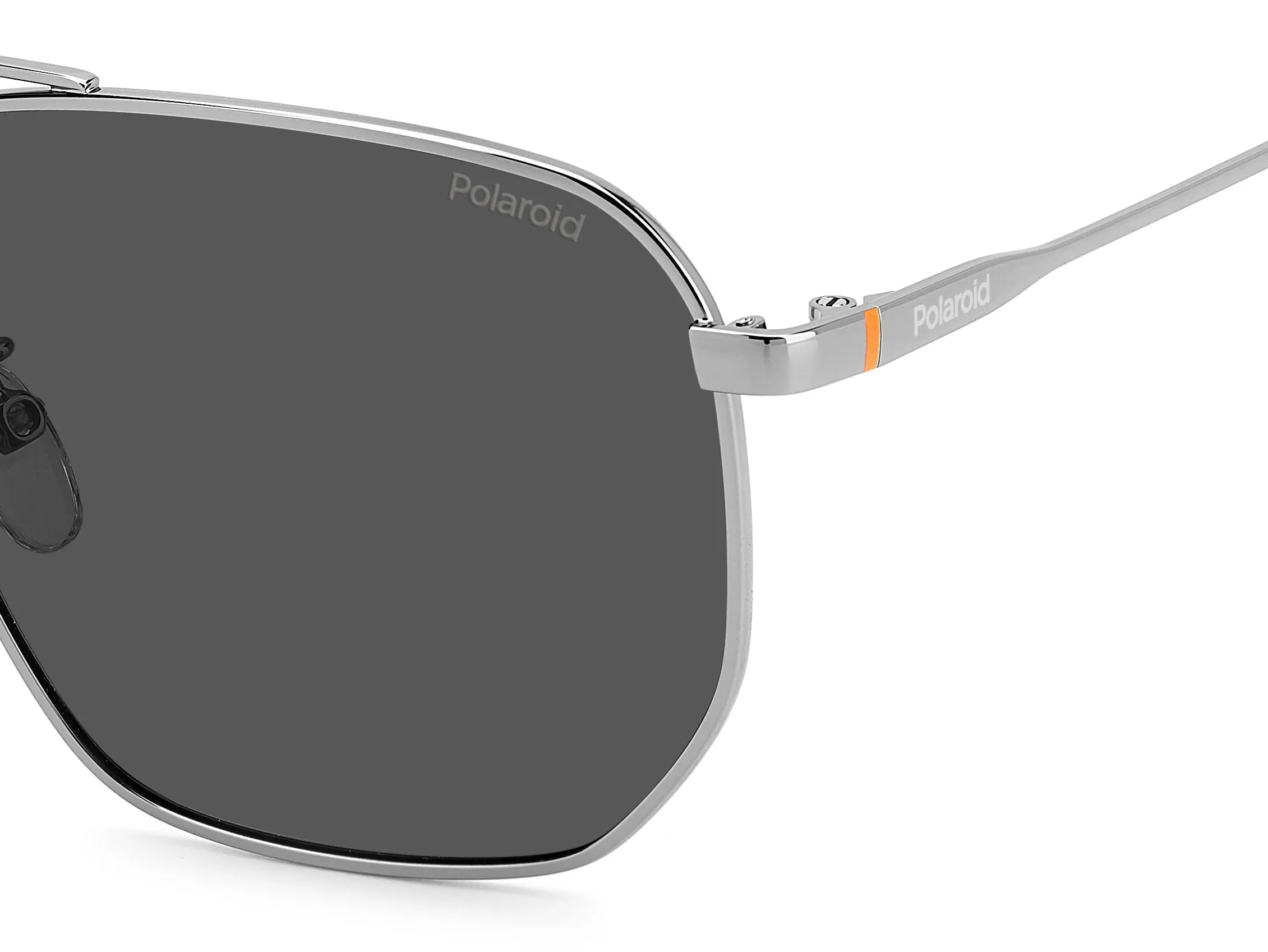 Polaroid PLD 4141/G/S/X KJ1/M9 Occhiali da sole Metallo Rutenio scuro Grigio Squadrata Polarizzata - immagine 4