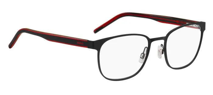Hugo Boss HG 1246 OIT Montature da vista Acciaio Nero/Rosso Squadrata - immagine 2