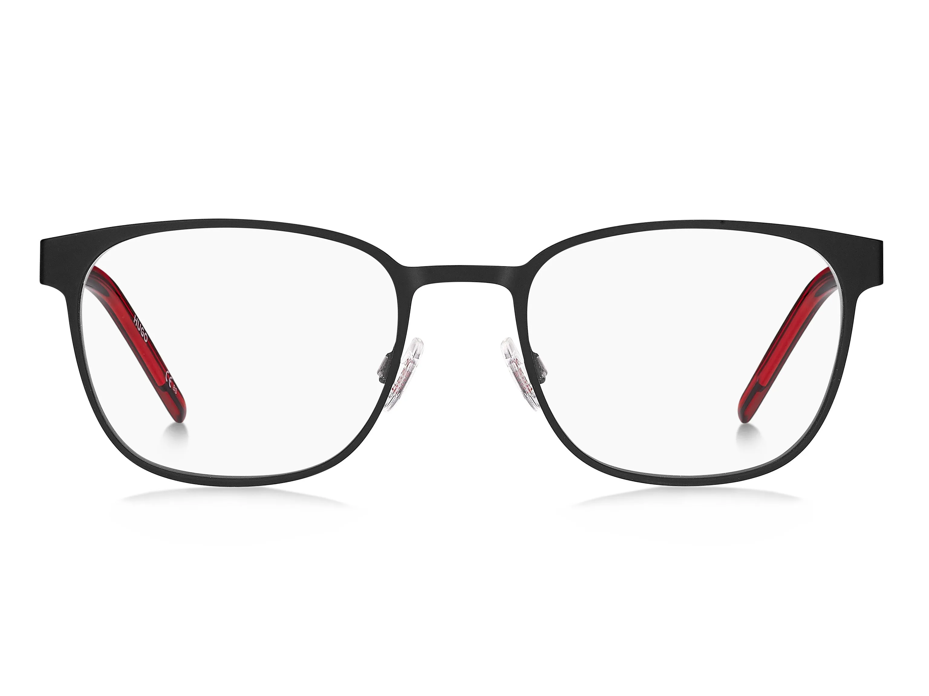 Hugo Boss HG 1246 OIT Montature da vista Acciaio Nero/Rosso Squadrata - immagine 3