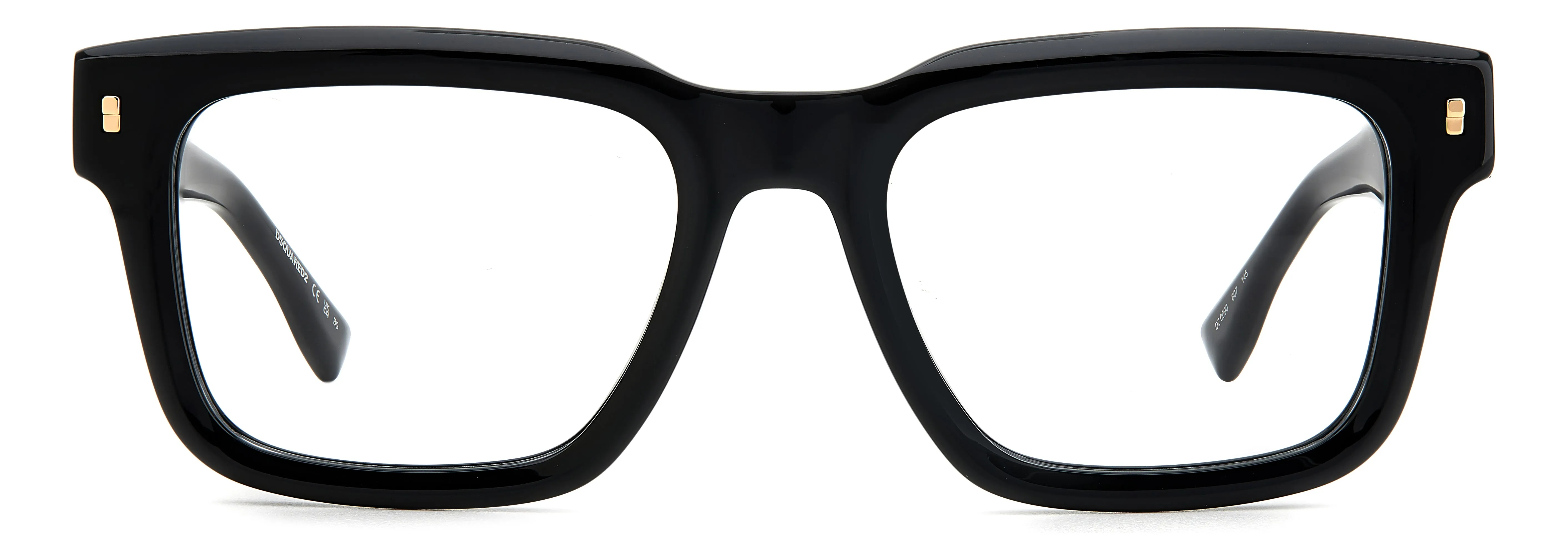 Dsquared2 D2 0090 807 Montature da vista Plastica Nero Squadrata - immagine 3