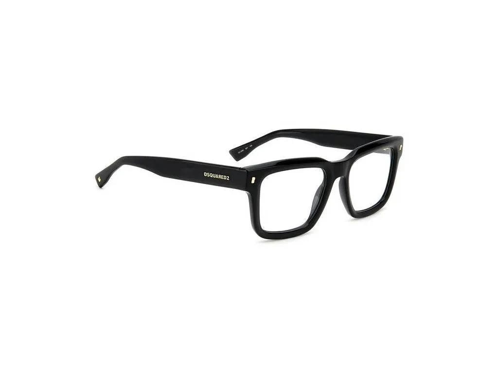 Dsquared2 D2 0090 807 Montature da vista Plastica Nero Squadrata - immagine 4