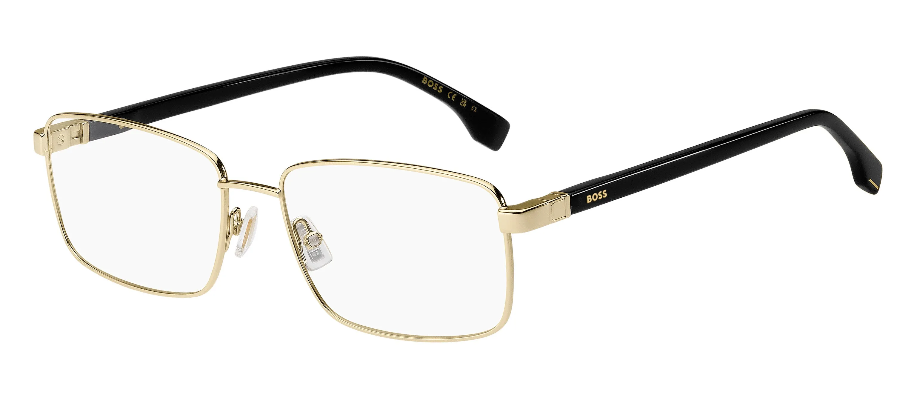 Hugo Boss BOSS 1495 RHL Montature da vista Metallo Oro / Nero Squadrata - immagine 1