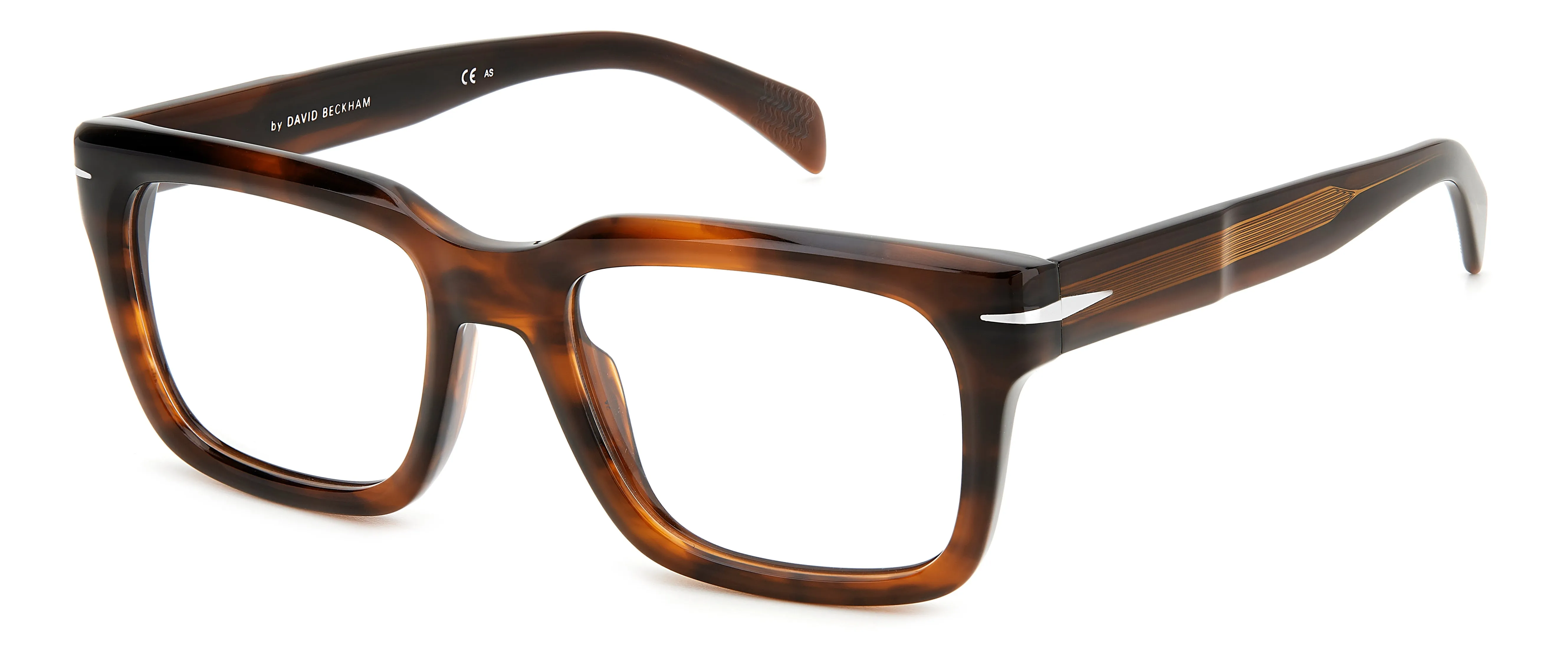 DAVID BECKHAM DB 7107 ASA Montature da vista Acetato Marrone Geometrica - immagine 1