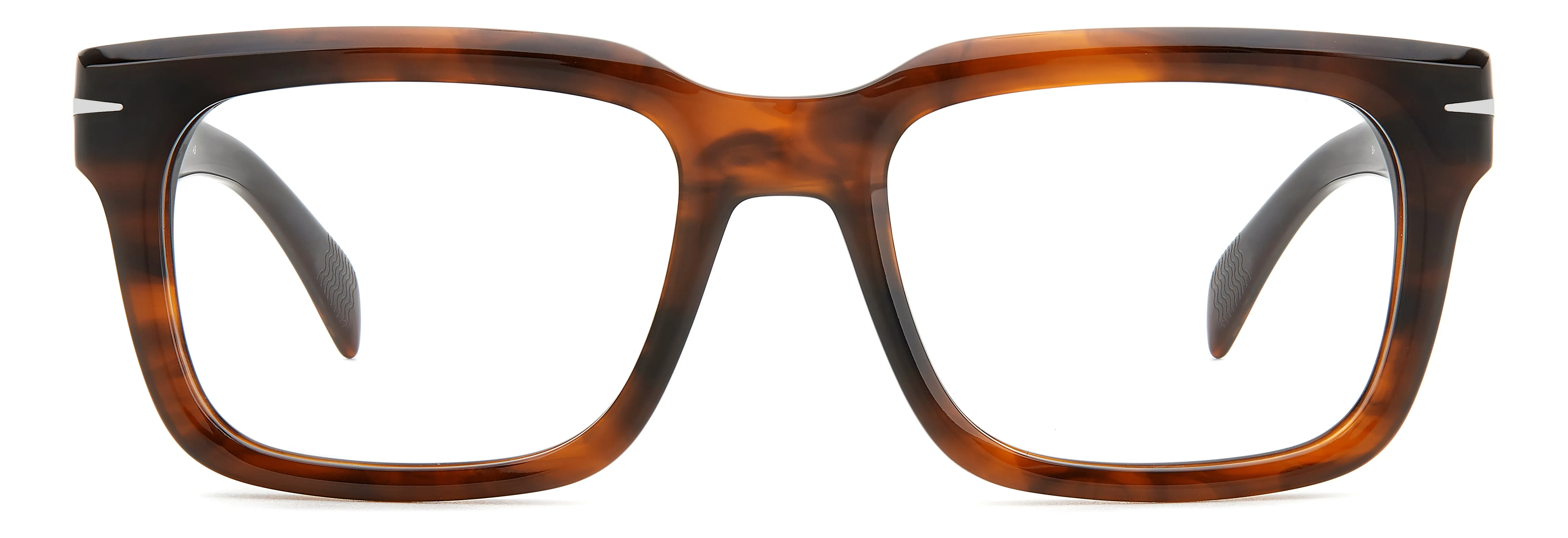 DAVID BECKHAM DB 7107 ASA Montature da vista Acetato Marrone Geometrica - immagine 3