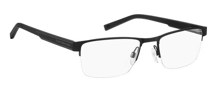 Tommy Hilfiger TH 1996 003 Montature da vista Acciaio Nero-opaco Squadrata - immagine 2