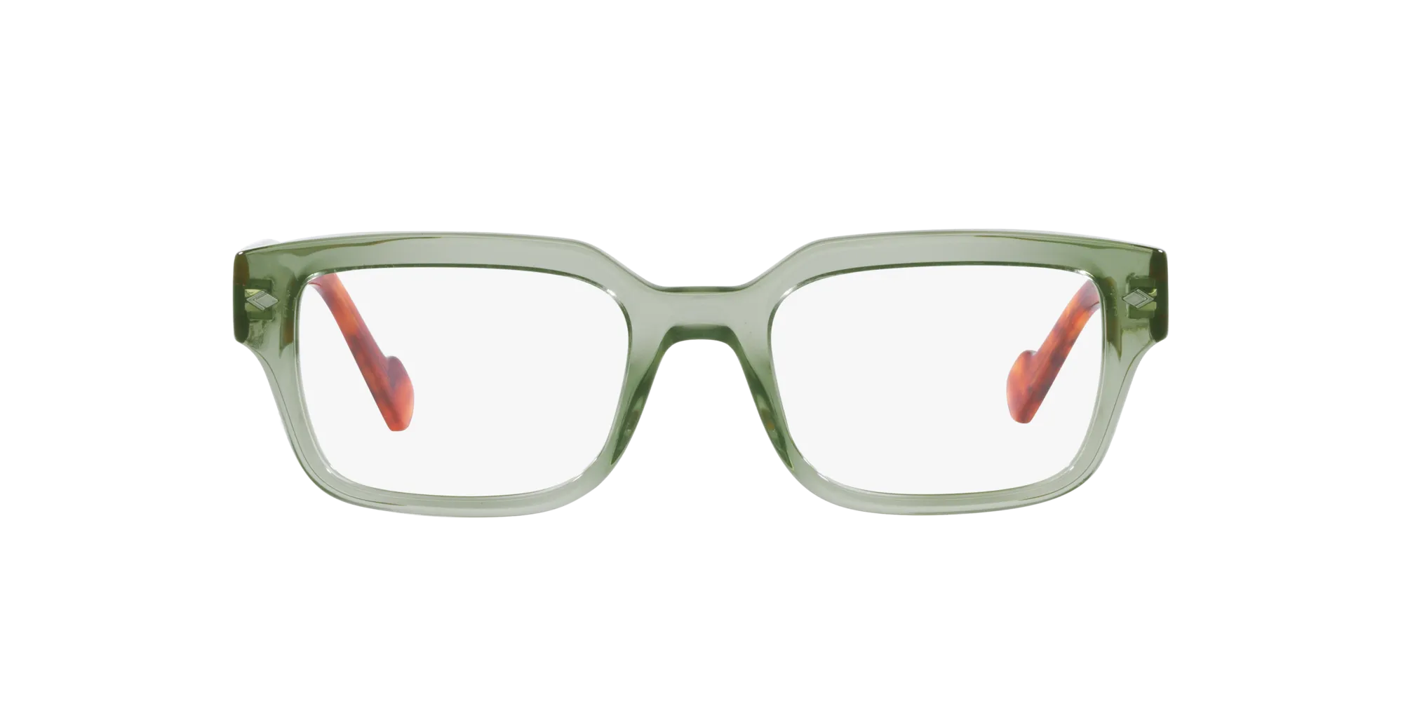 VOGUE EYEWEAR VO5491 2821 Montature da vista Acetato Verde Trasparente Pillow Normale - immagine 2