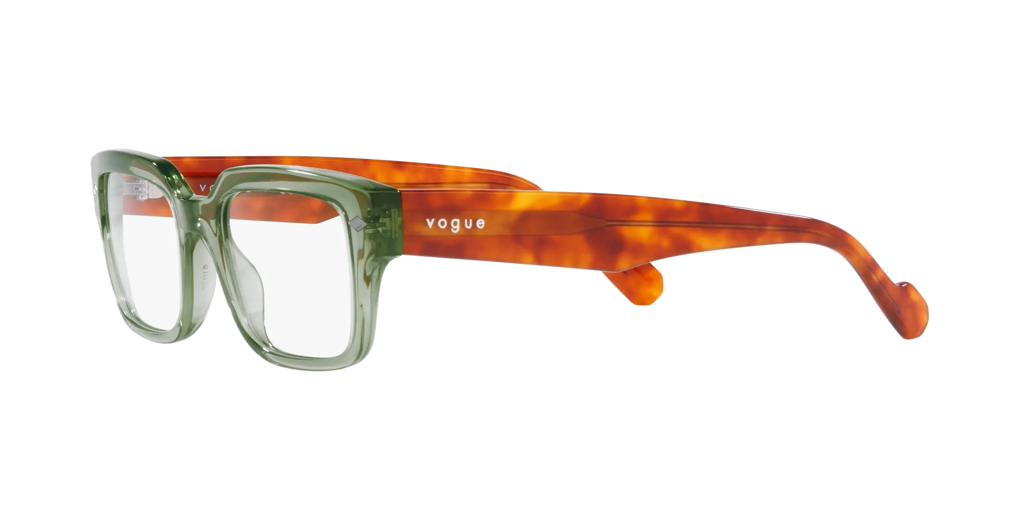 VOGUE EYEWEAR VO5491 2821 Montature da vista Acetato Verde Trasparente Pillow Normale - immagine 4