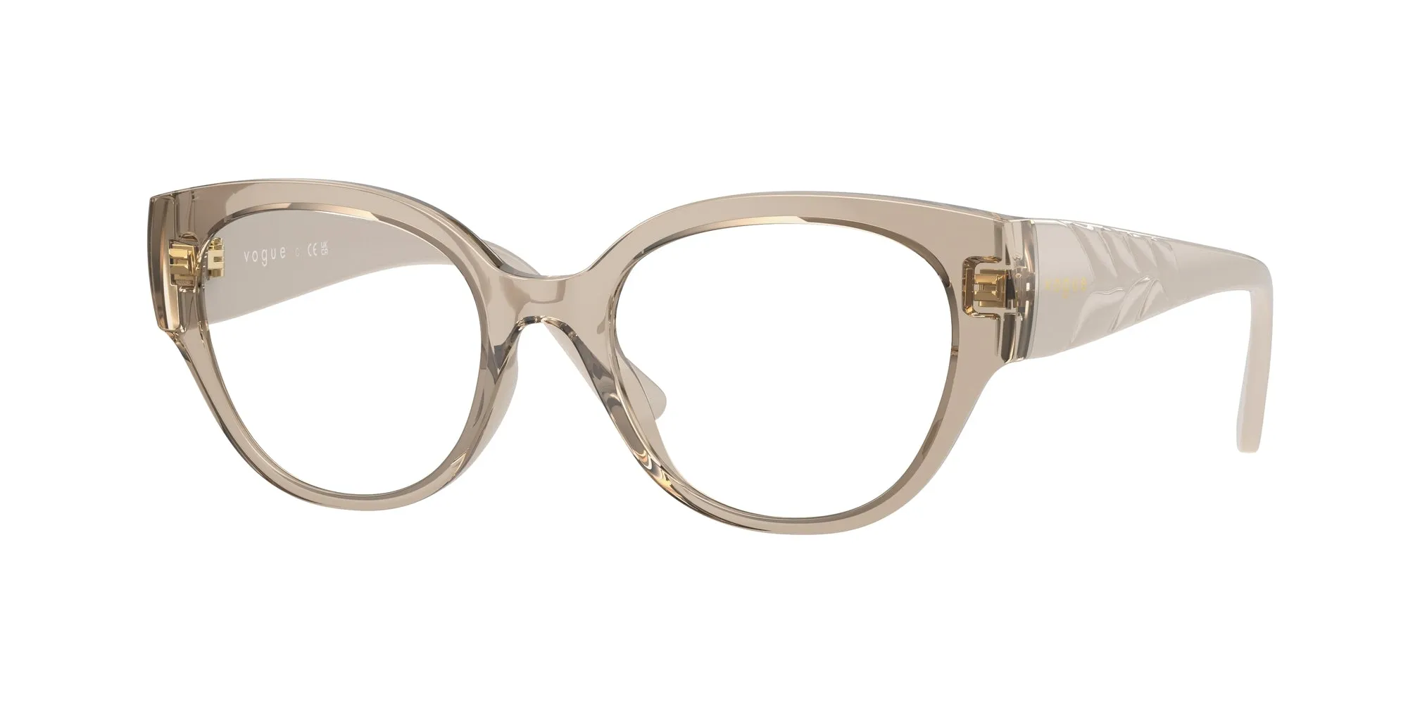 VOGUE EYEWEAR VO5482 2990 Montature da vista Iniettato Marrone Trasparente Pantos Normale - immagine 1