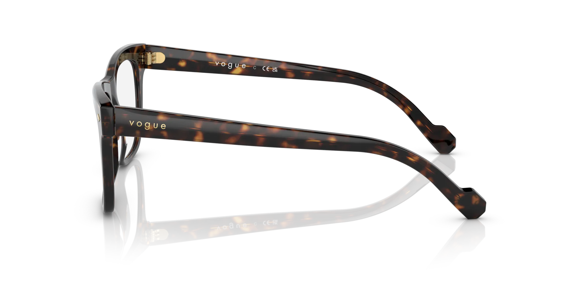 VOGUE EYEWEAR VO5464 W656 Montature da vista Acetato Marrone Trasparente Squadrata Normale - immagine 4