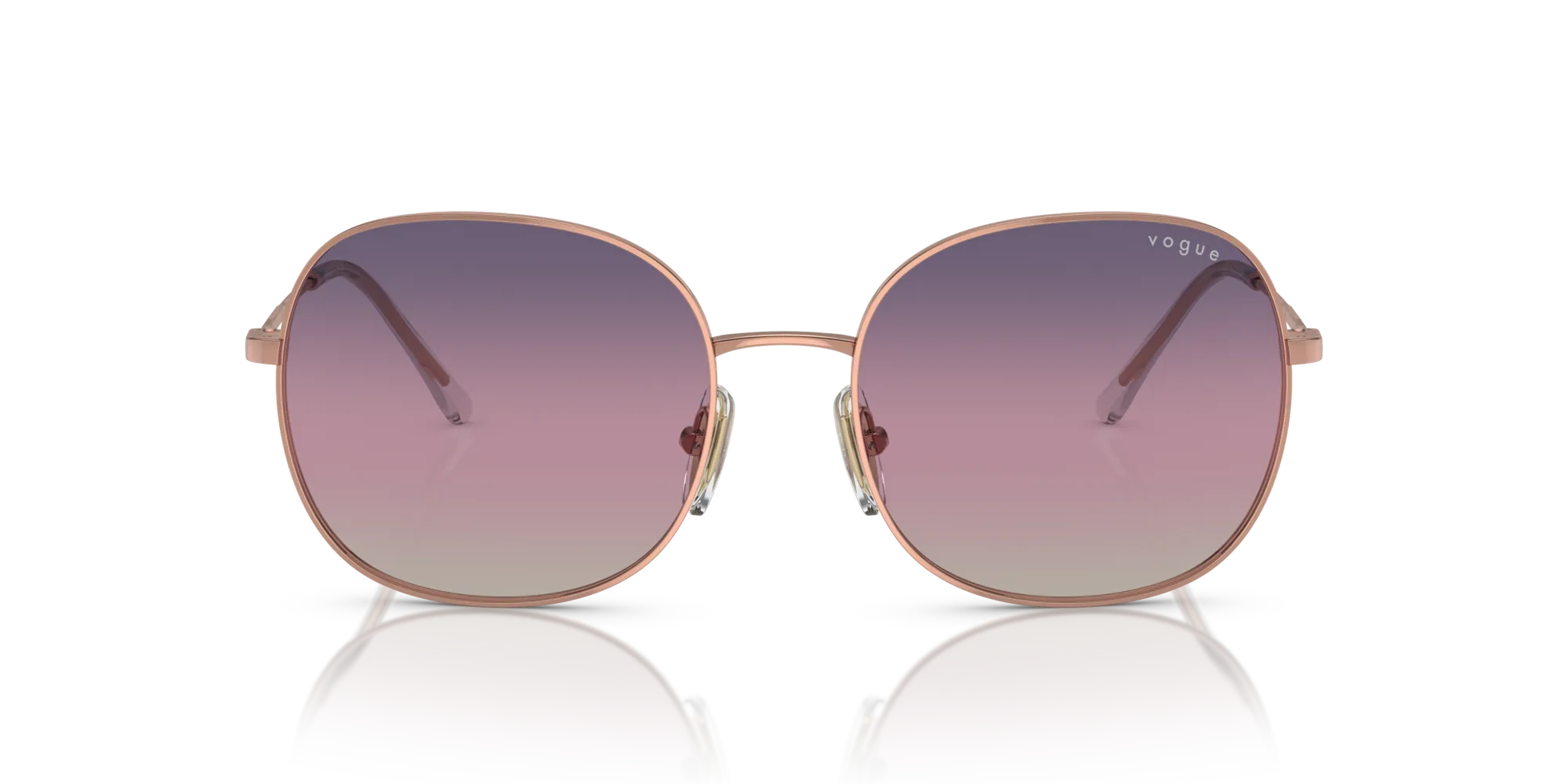 VOGUE EYEWEAR VO4272S 5152U6 Occhiali da sole Metallo Oro Marrone Rotonda Normale Sfumato - immagine 3
