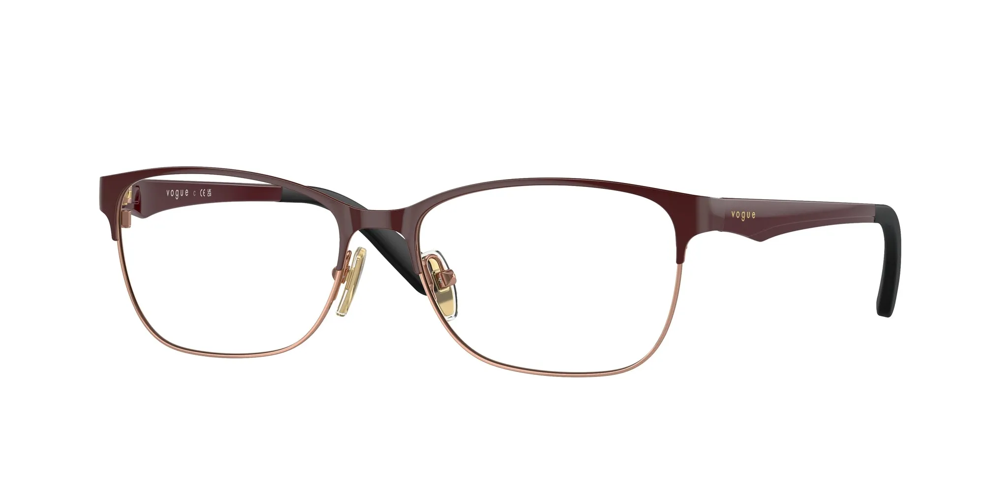 VOGUE EYEWEAR VO3940 5170 Montature da vista Metallo Rosso Squadrata Normale - immagine 1