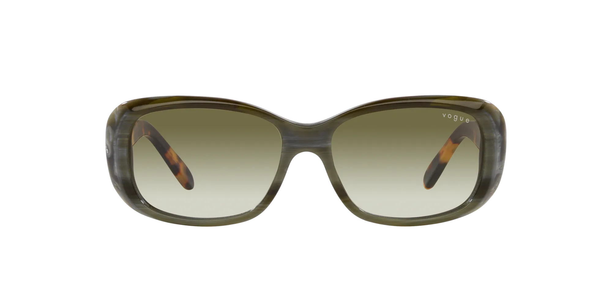 VOGUE EYEWEAR VO2606S 30728E Occhiali da sole Acetato Verde Verde Squadrata Normale Sfumato - immagine 2