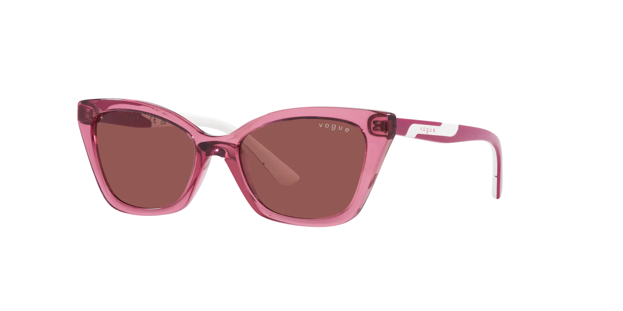 VOGUE EYEWEAR VJ2020 306569 Occhiali da sole bambino Iniettato Viola Viola Cat Eye Normale - immagine 3