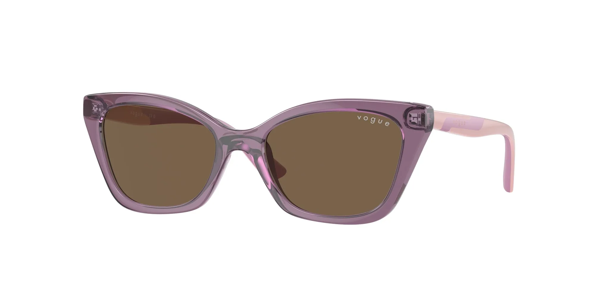 VOGUE EYEWEAR VJ2020 306473 Occhiali da sole bambino Iniettato Viola Marrone Cat Eye Normale - immagine 1