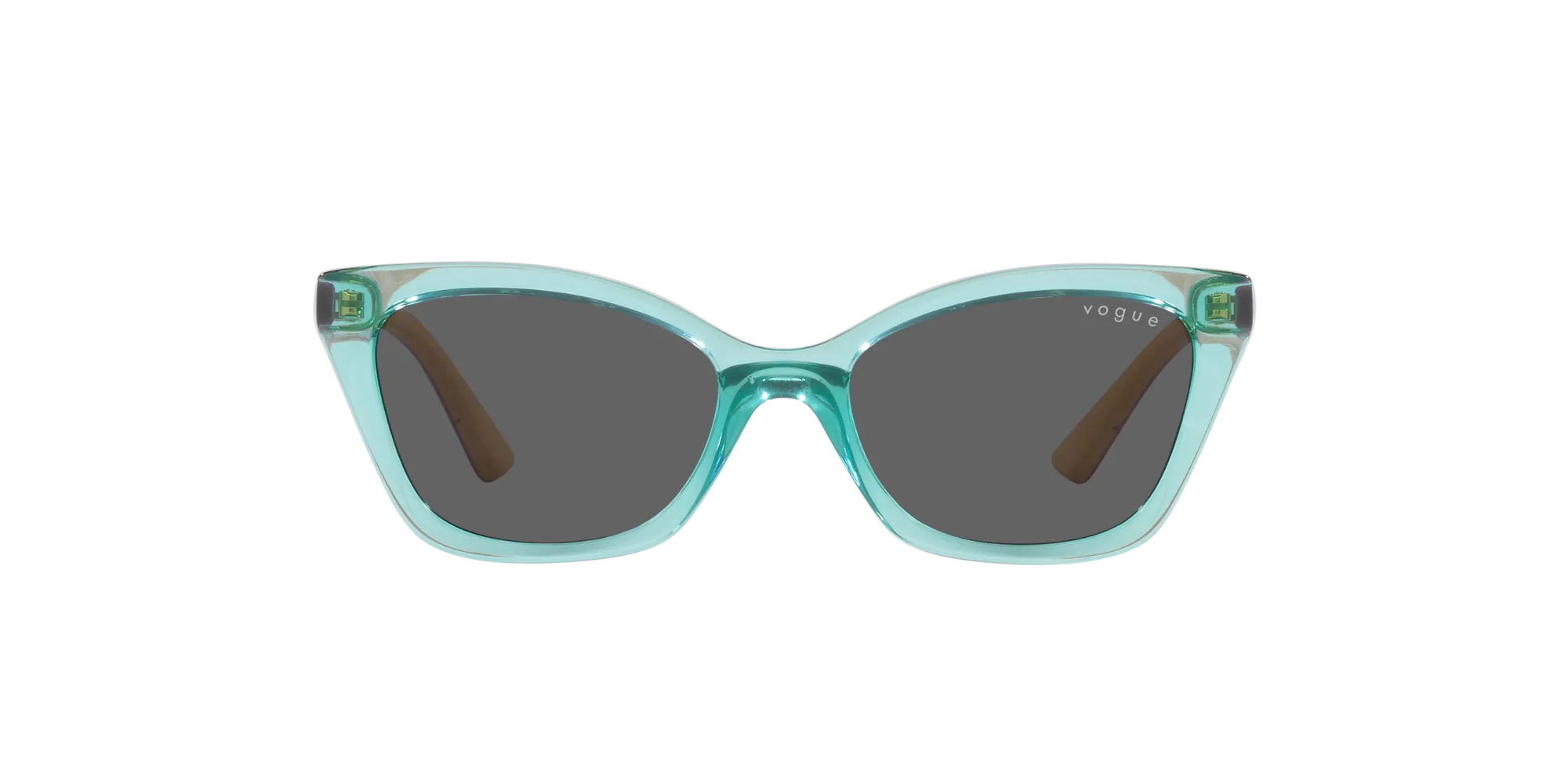 VOGUE EYEWEAR VJ2020 303287 Occhiali da sole Iniettato Verde Grigio Cat Eye Normale - immagine 2