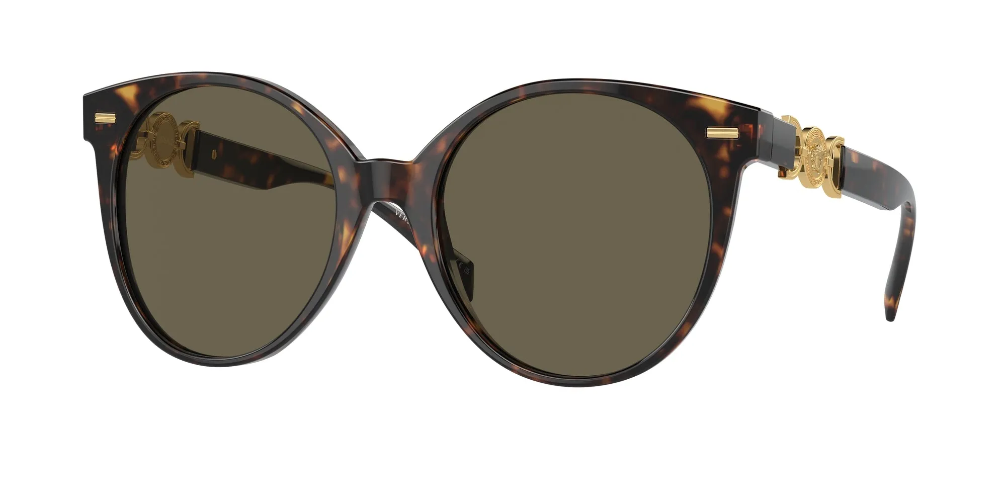 Versace VE4442 108/3 Occhiali da sole Acetato Tartaruga Marrone Pantos Normale - immagine 1