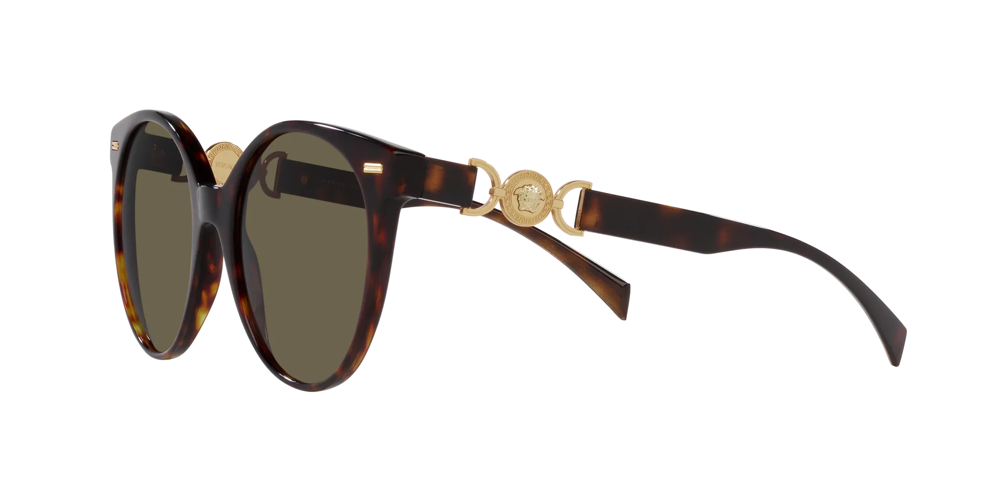 Versace VE4442 108/3 Occhiali da sole Acetato Tartaruga Marrone Pantos Normale - immagine 4