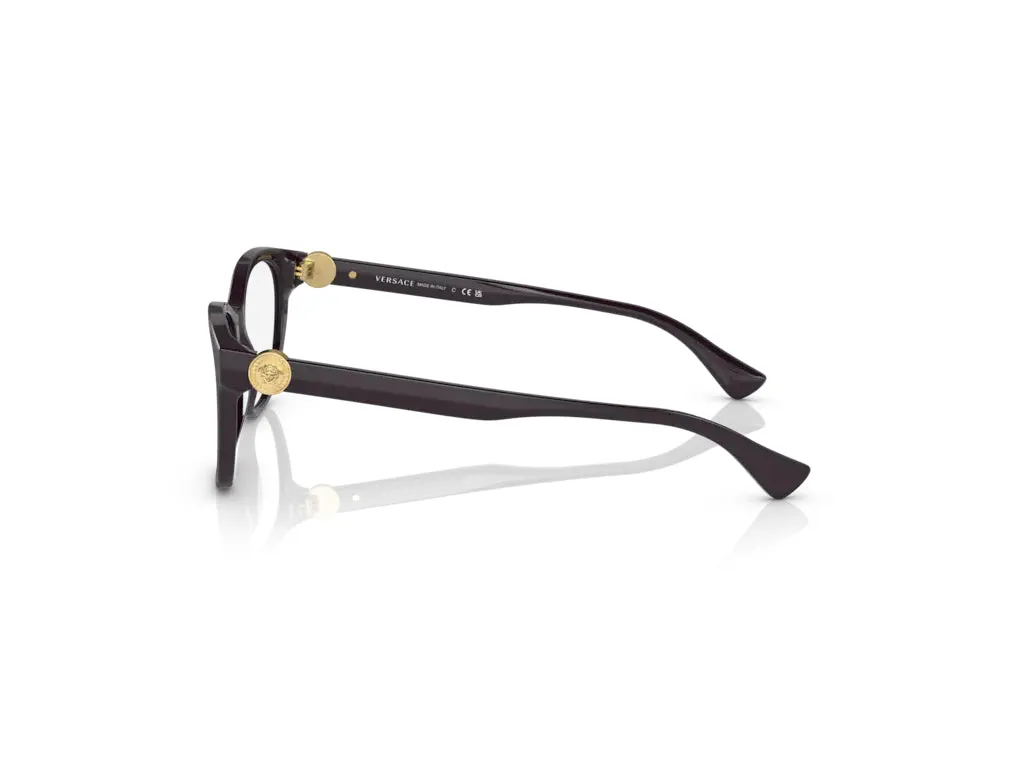 Versace VE3330 108 Montature da vista Acetato Tartaruga Trasparente Cat Eye Normale - immagine 3