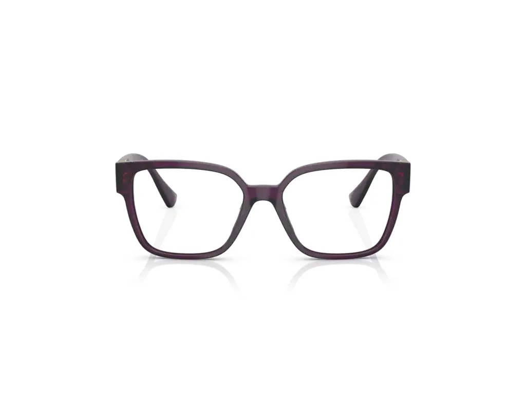 Versace VE3329B 5384 Montature da vista Acetato Prugna Squadrata - immagine 2