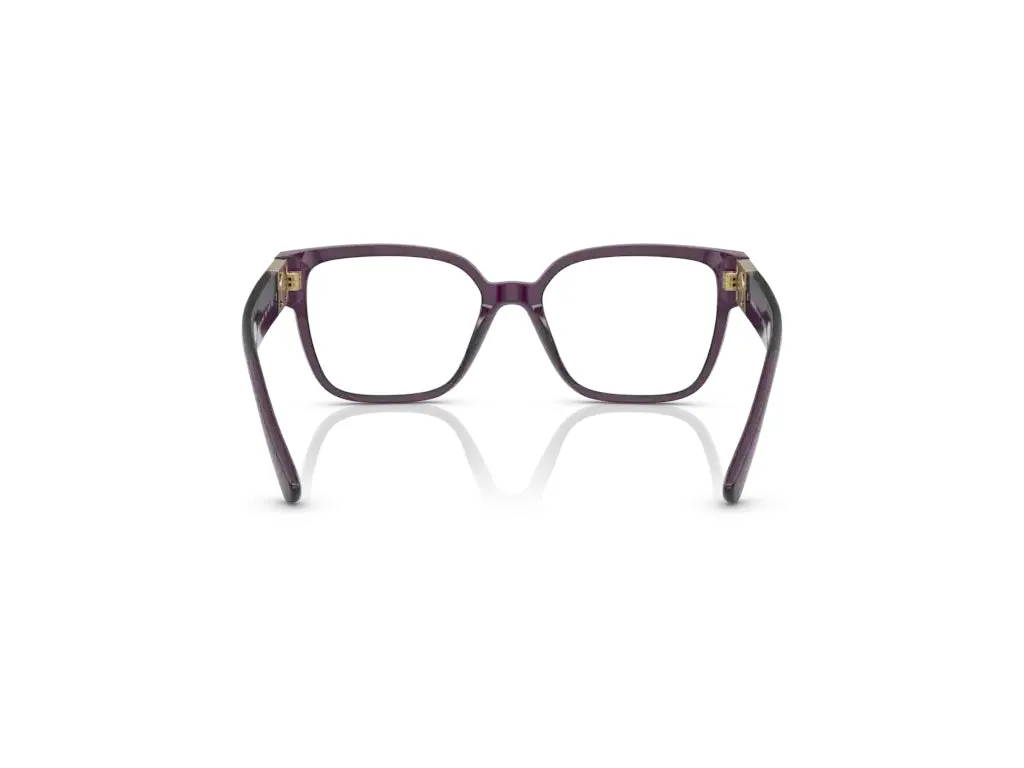 Versace VE3329B 5384 Montature da vista Acetato Prugna Squadrata - immagine 4
