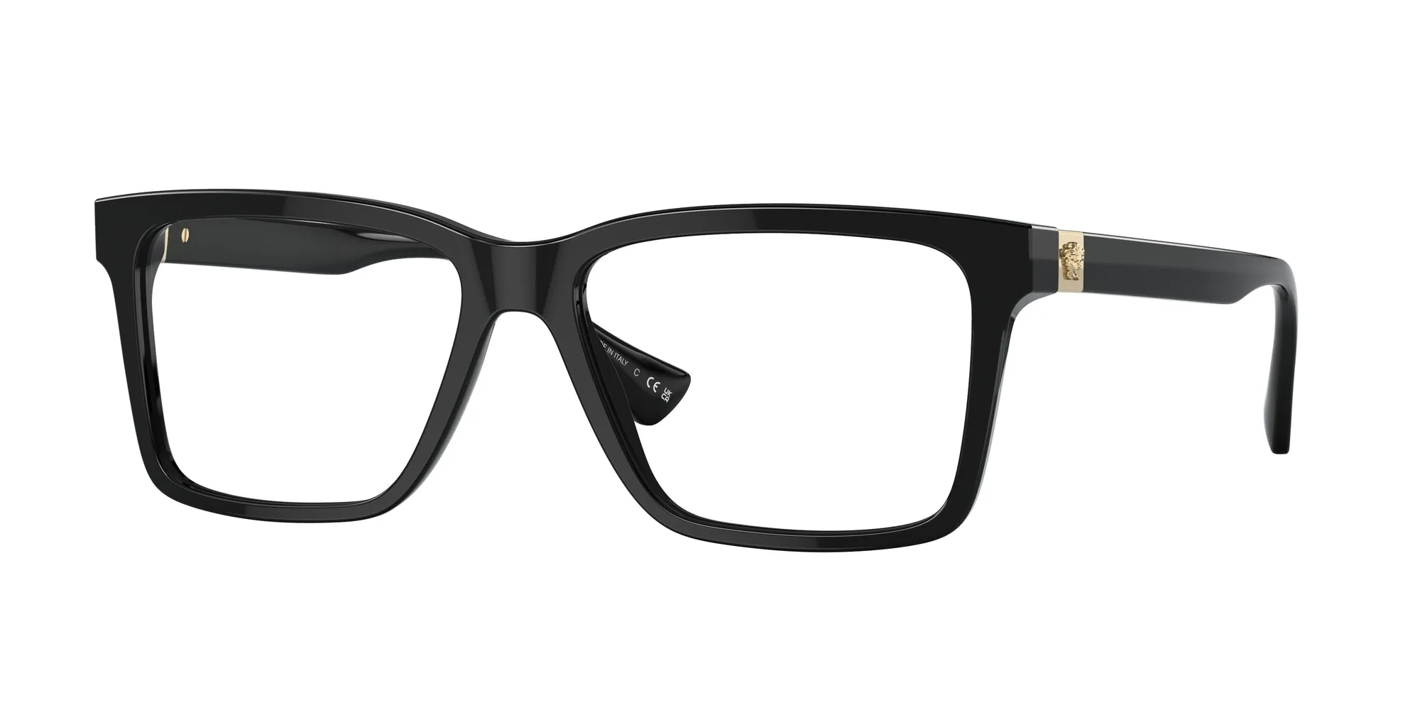 Versace VE3328 GB1 Montature da vista Acetato Nero Squadrata - immagine 1