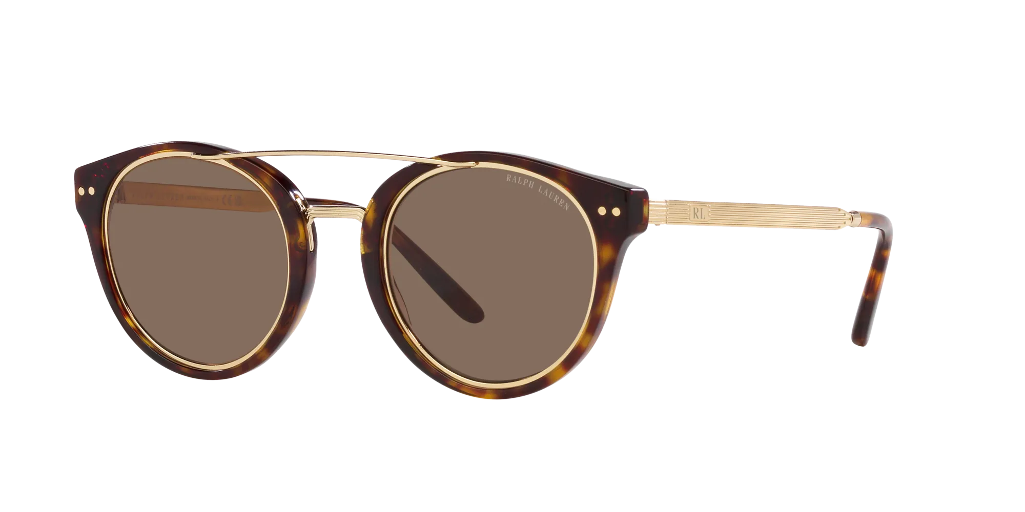 Ralph Lauren RL8210 50025W Occhiali da sole Acetato Tartaruga Marrone Pantos Normale - immagine 3