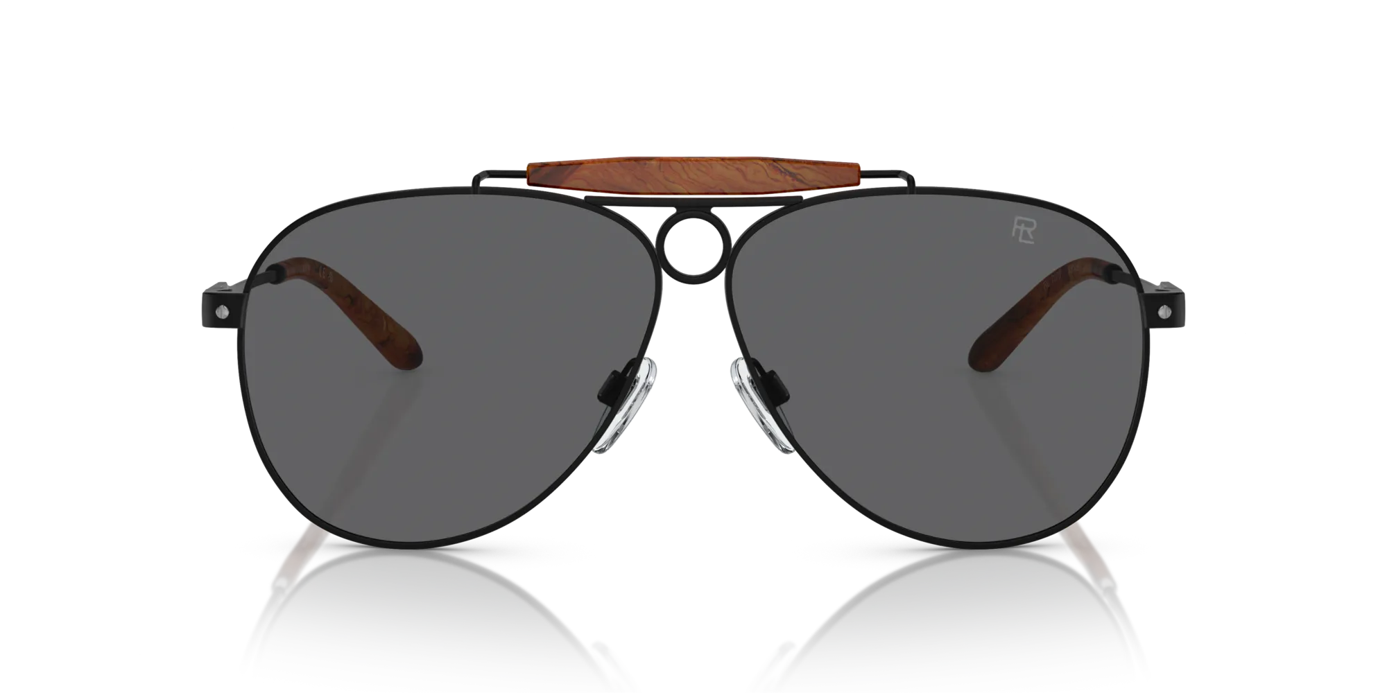 Ralph Lauren RL7078 THE COUNRTYMAN 9304B1 Occhiali da sole Metallo Nero Grigio Pilot Normale - immagine 3