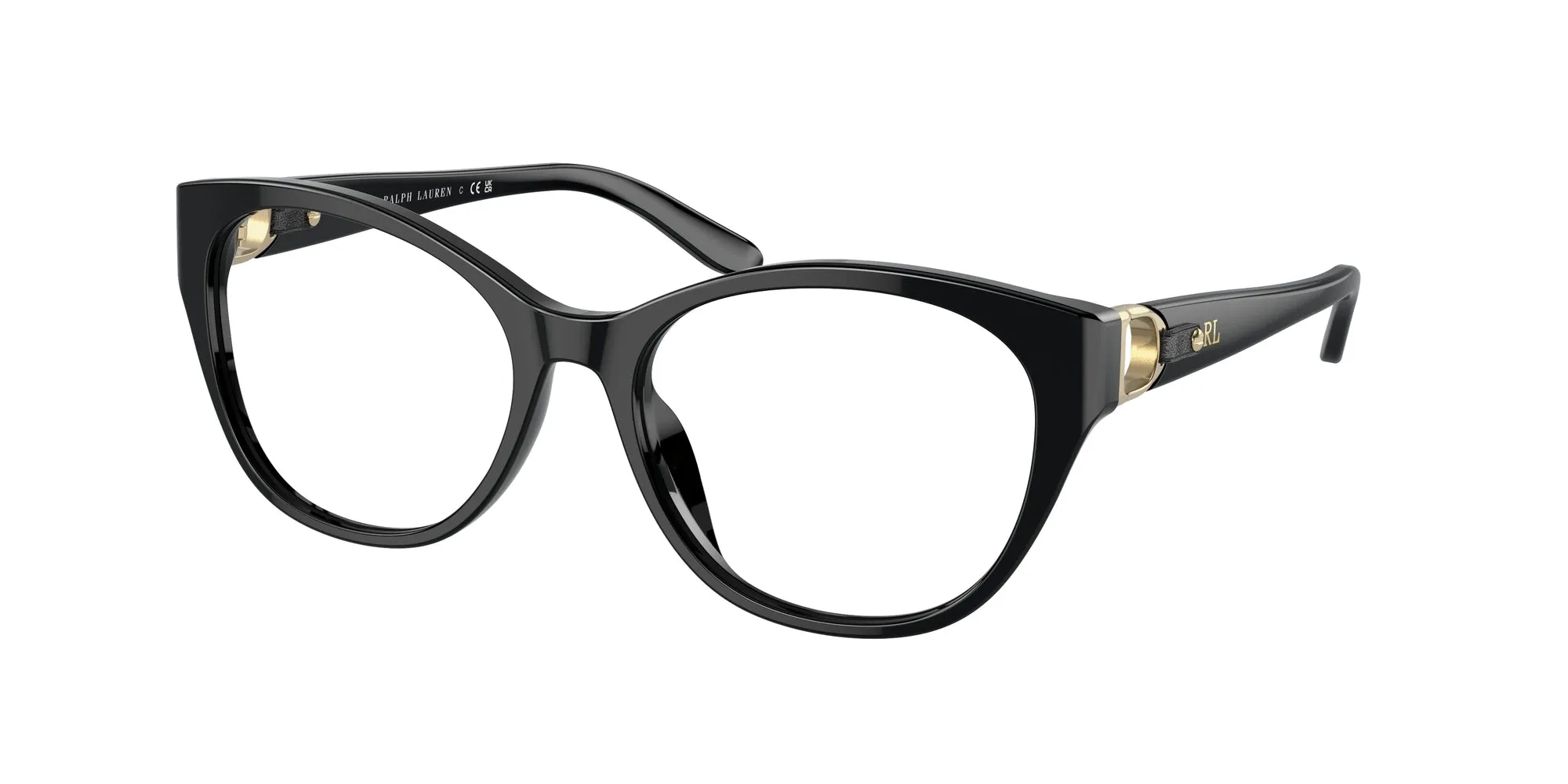 Ralph Lauren RL6235QU 5001 Montature da vista Acetato Nero Trasparente Cat Eye Normale - immagine 1