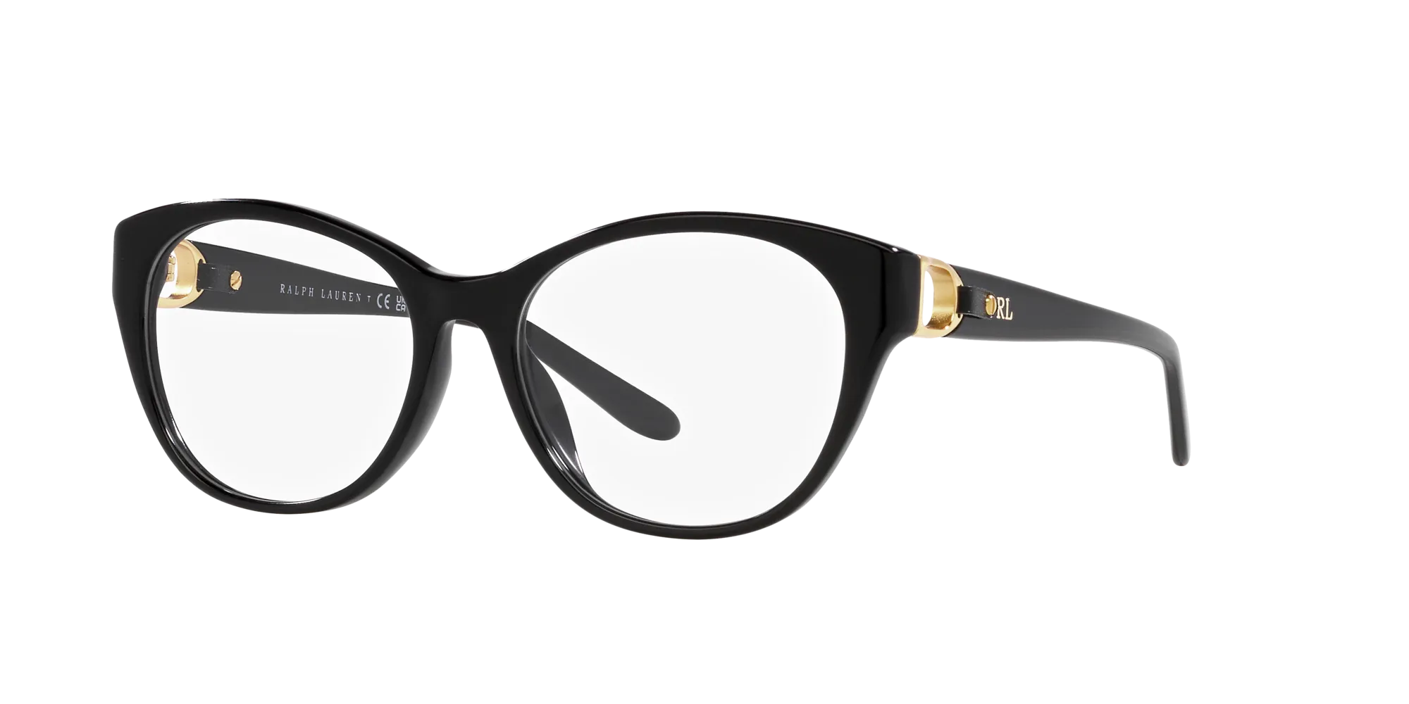 Ralph Lauren RL6235QU 5001 Montature da vista Acetato Nero Cat Eye Normale - immagine 3