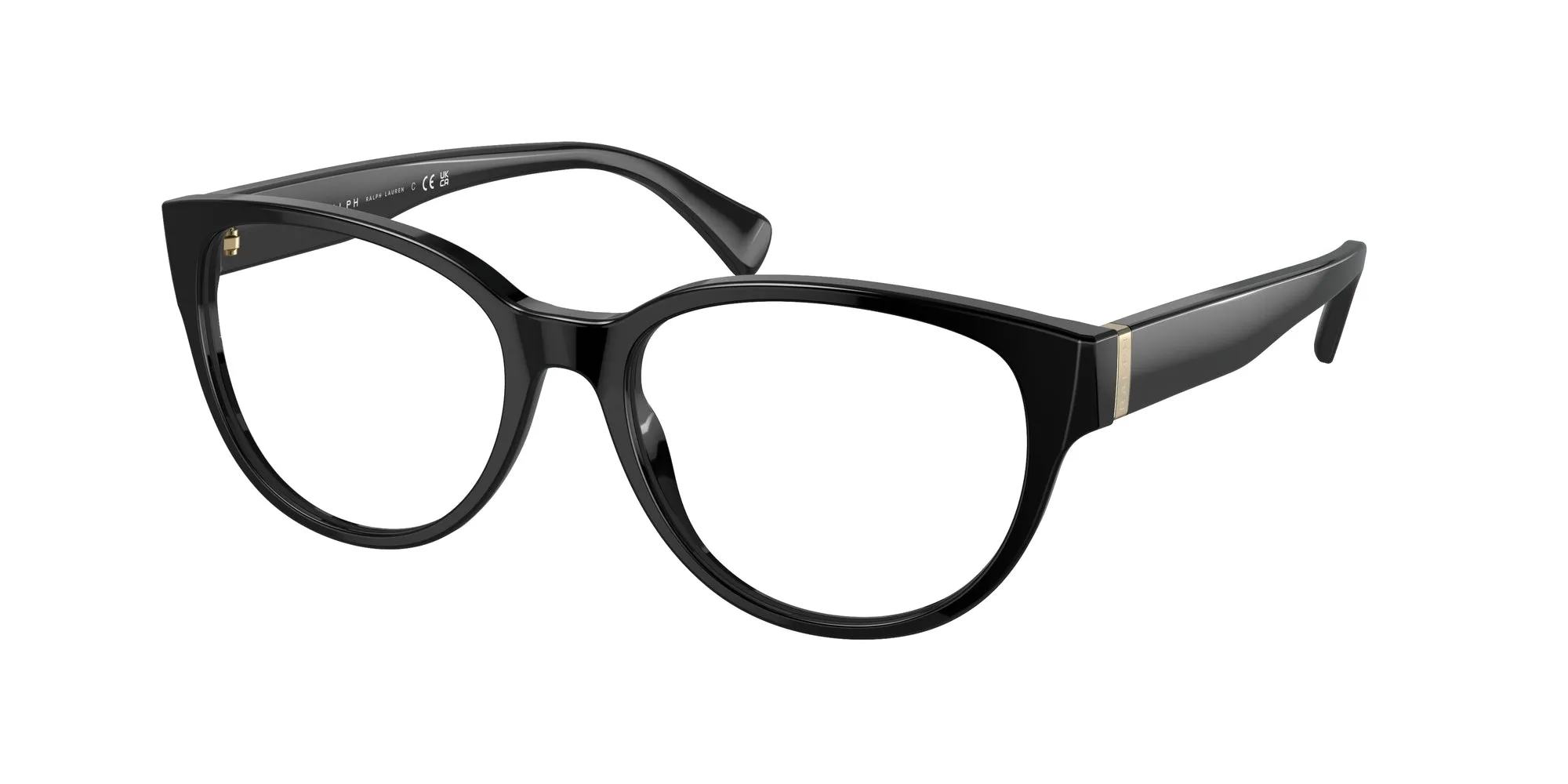 Ralph Lauren RA7151 5001 Montature da vista Acetato Nero Rotonda Normale - immagine 1