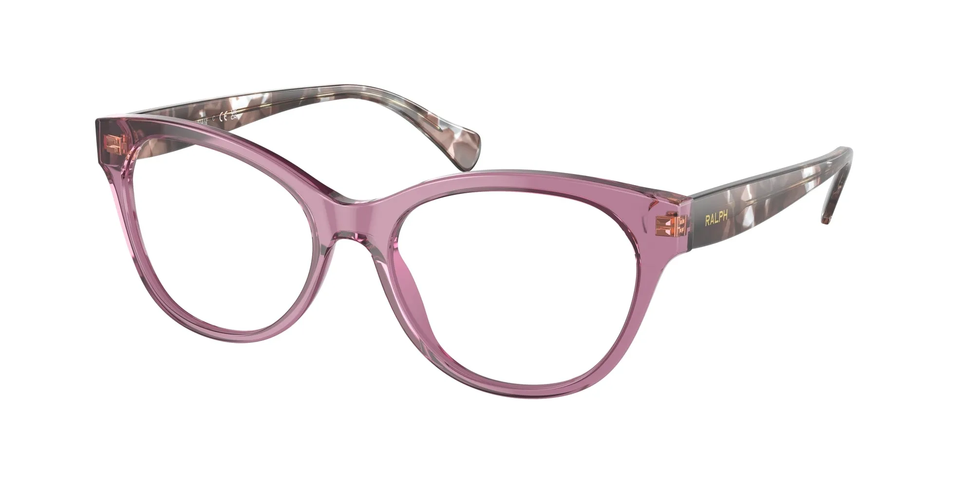 Ralph Lauren RA7141 6008 Montature da vista Acetato Viola Trasparente Cat Eye Normale - immagine 1