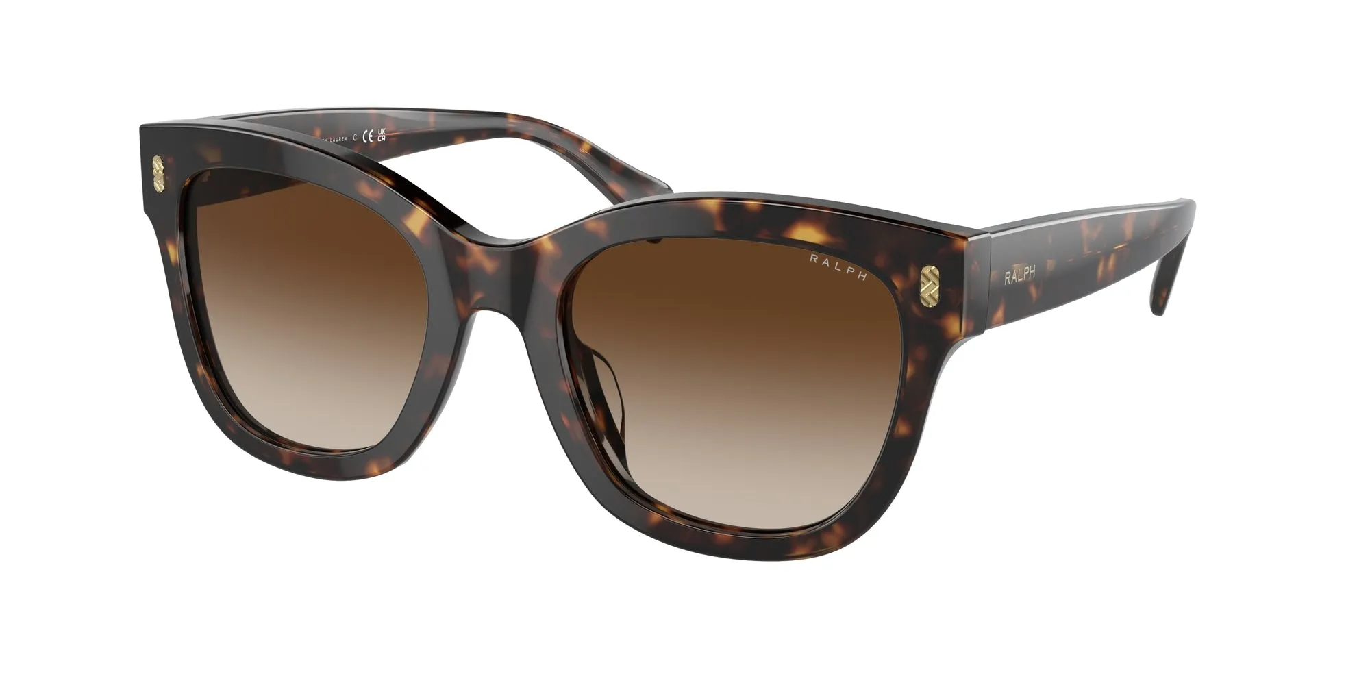 Ralph Lauren RA5301U 500313 Occhiali da sole Acetato Tartaruga Marrone Rotonda Normale Sfumato - immagine 1