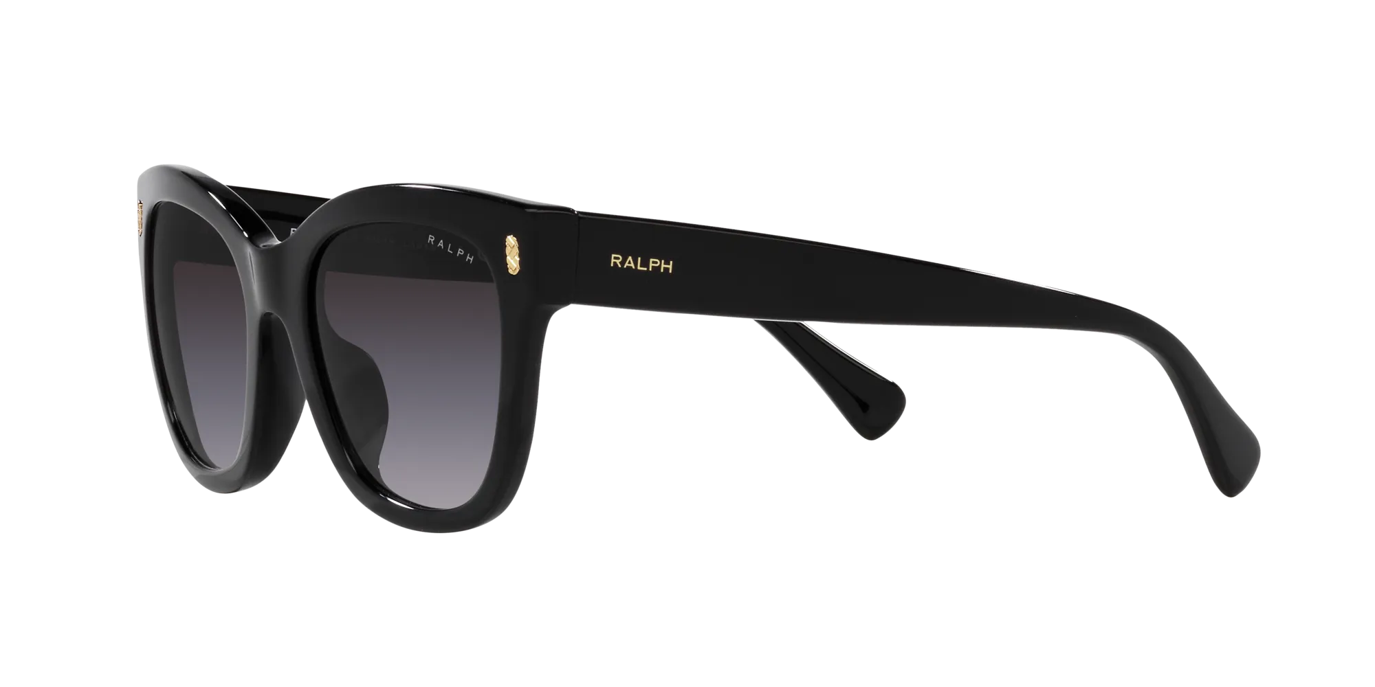 Ralph Lauren RA5301U 50018G Occhiali da sole Acetato Nero Grigio Rotonda Normale Sfumato - immagine 4